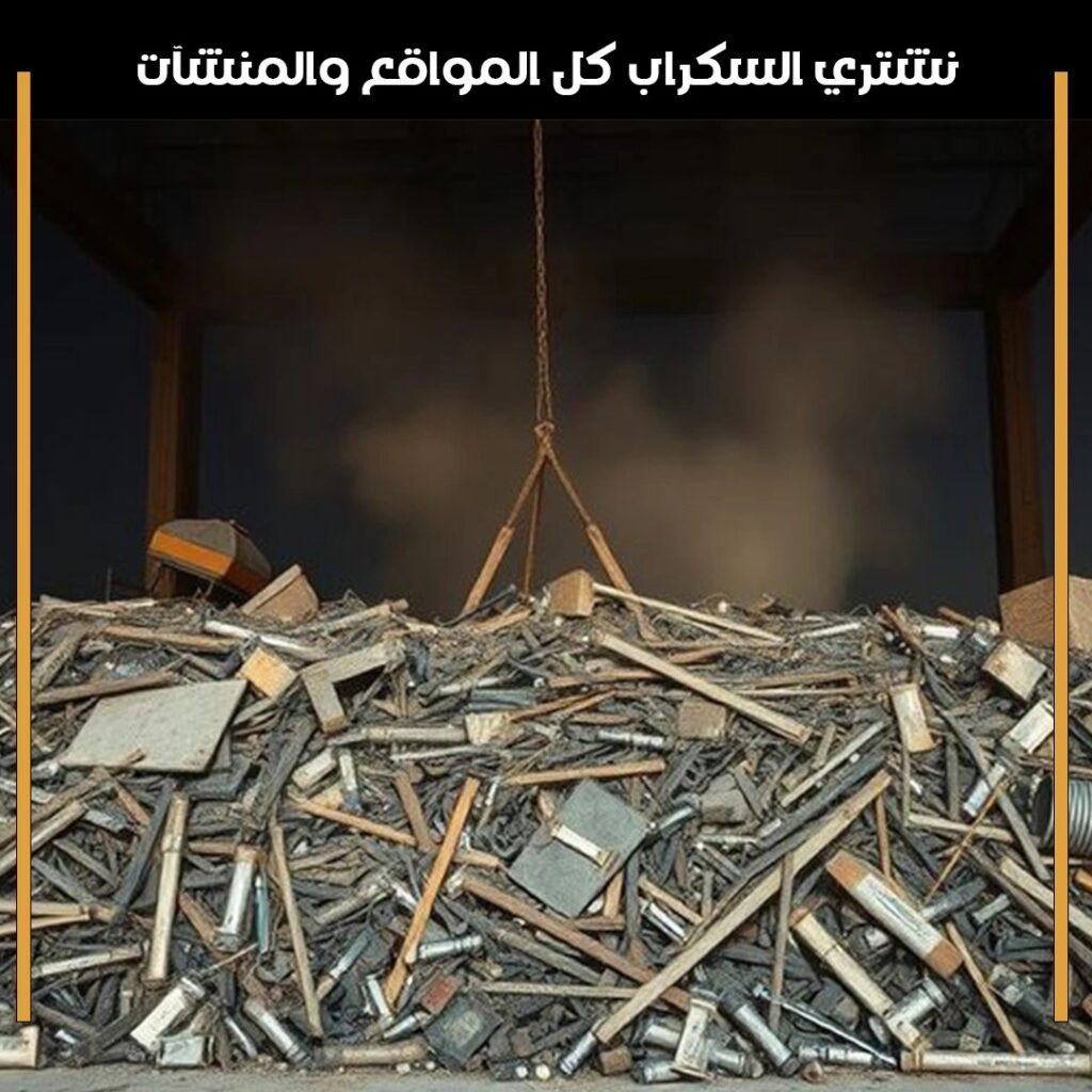 نشتري السكراب من الموقع والمنشات